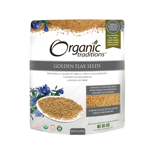 Organic Traditions Golden Flax Seeds 